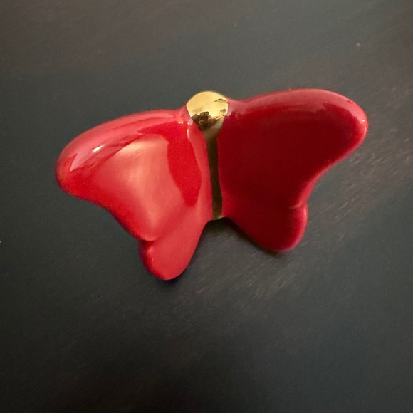 Nora Fleming Mini Red Butterfly A291 Limited Release - Picture 2 of 6